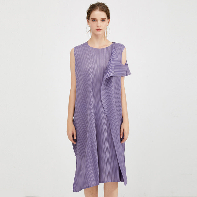 Miyake Summer New Irregular Skirt Pleated Dress Women's Summer Premium Temperament Slim Bottom Skirt
