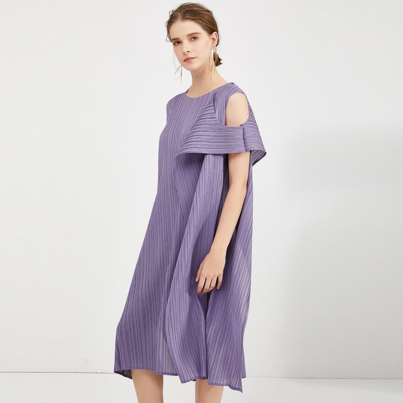 Miyake Summer New Irregular Skirt Pleated Dress Women's Summer Premium Temperament Slim Bottom Skirt