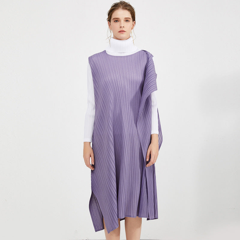 Miyake Summer New Irregular Skirt Pleated Dress Women's Summer Premium Temperament Slim Bottom Skirt