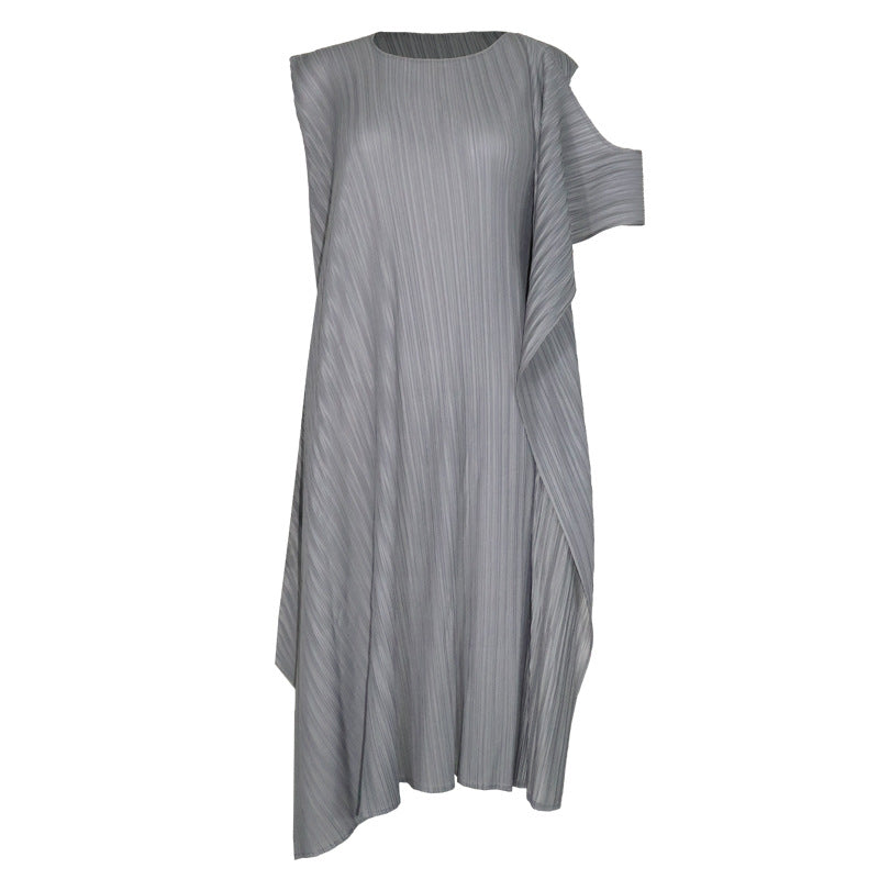 Miyake Summer New Irregular Skirt Pleated Dress Women's Summer Premium Temperament Slim Bottom Skirt