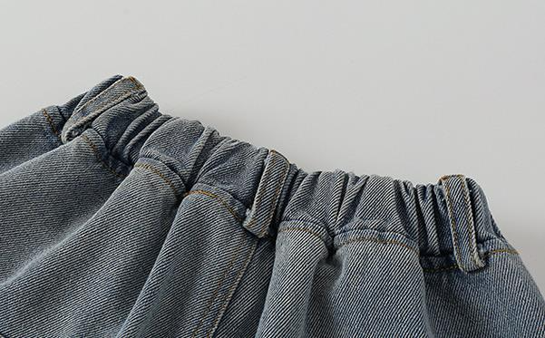 nvxiot Teenage Girls Jeans New Spring Kids Pants Fashion Loose School Trousers Autumn Fashion Jeans Children Pants 12 13 14 Years