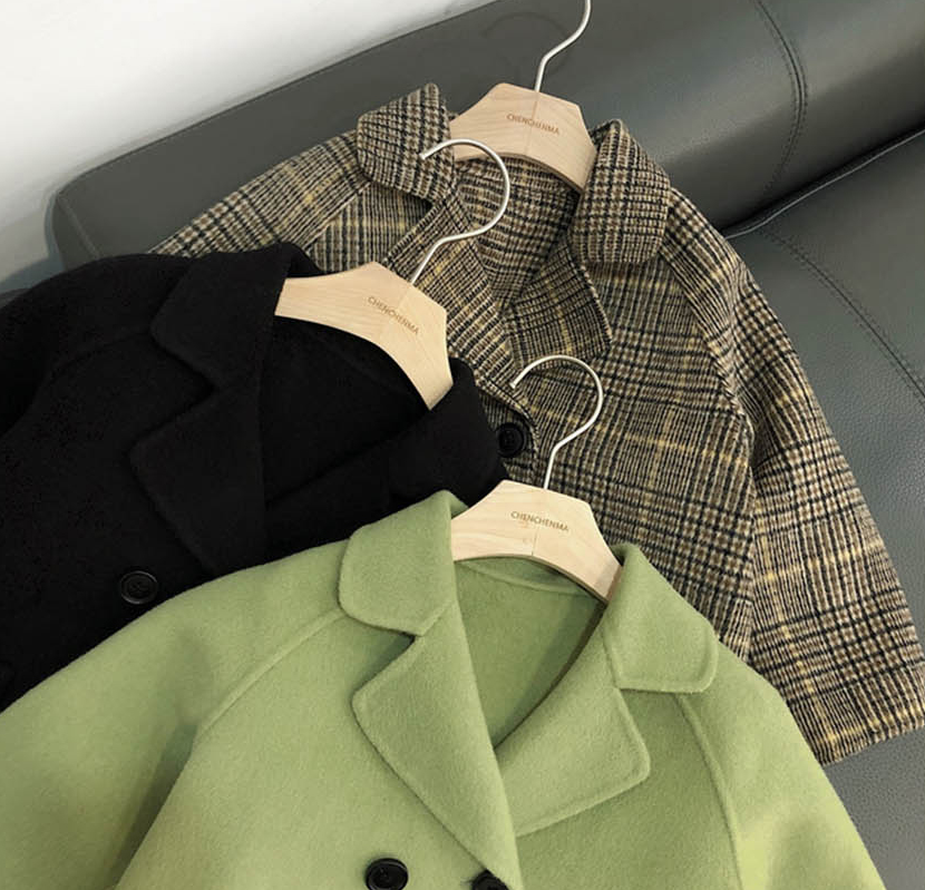 nvxiot High Quality Lattice Children Coat Wool Coat For Boys Fashion Autumn Winter Jacket Boy Windbreaker Kids Winter Overcoat 6 Y