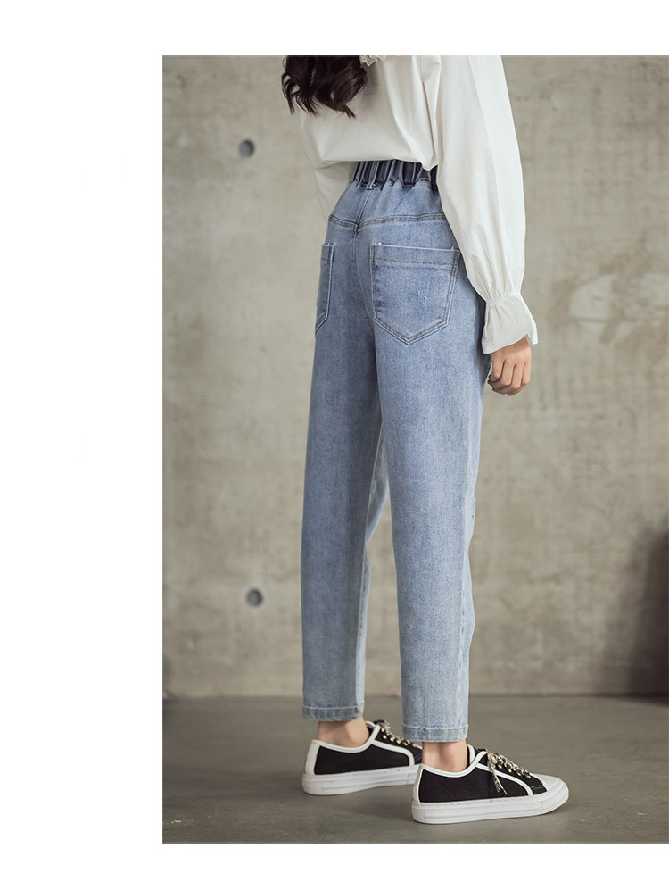 nvxiot Teenage Girls Jeans New Spring Kids Pants Fashion Loose School Trousers Autumn Fashion Jeans Children Pants 12 13 14 Years