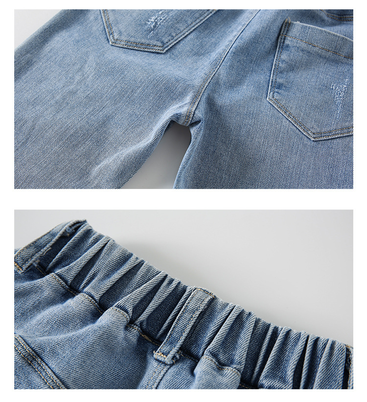 nvxiot Teenage Girls Jeans New Spring Kids Pants Fashion Loose School Trousers Autumn Fashion Jeans Children Pants 12 13 14 Years