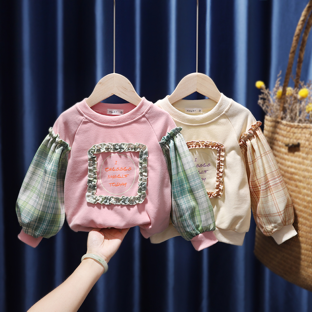 nvxiot Autumn Children Clothing Baby Tops Bottoming Shirt Long Sleeve Pullovers Sweatshirt Fall Clothes for Toddler Girls Ropa De Bebe