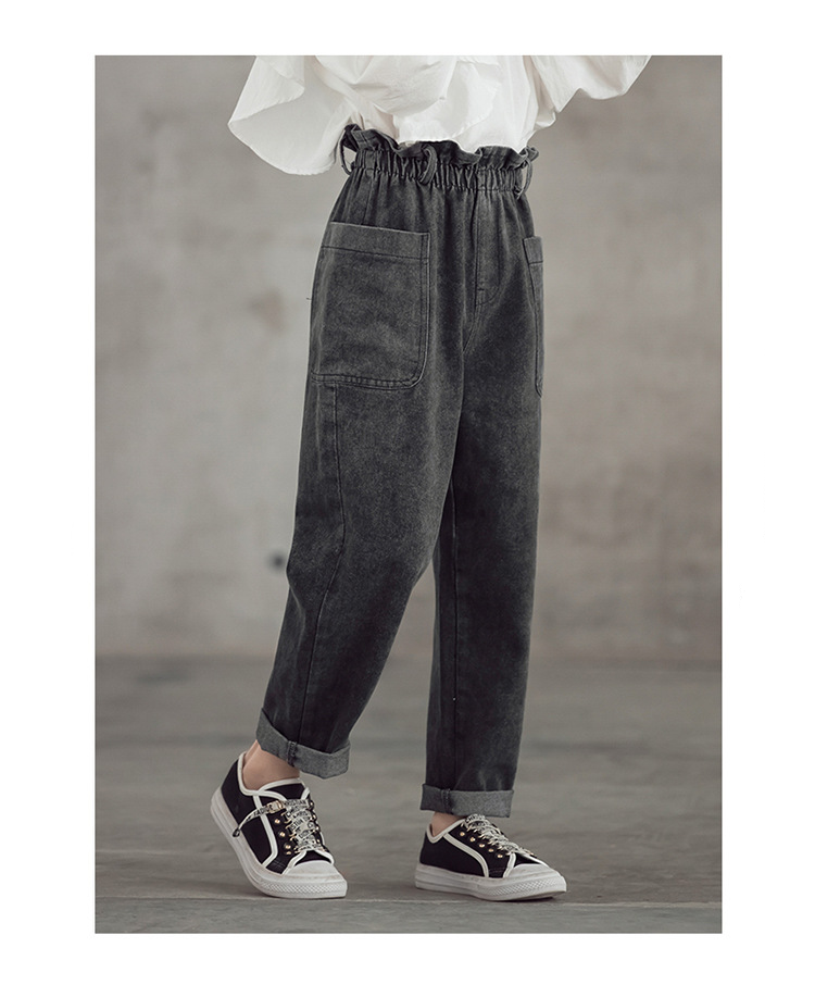 nvxiot Teenage Girls Jeans New Spring Kids Pants Fashion Loose School Trousers Autumn Fashion Jeans Children Pants 12 13 14 Years