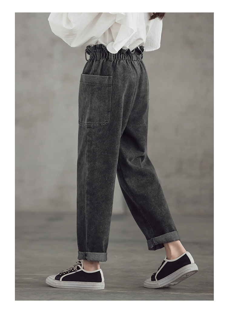 nvxiot Teenage Girls Jeans New Spring Kids Pants Fashion Loose School Trousers Autumn Fashion Jeans Children Pants 12 13 14 Years