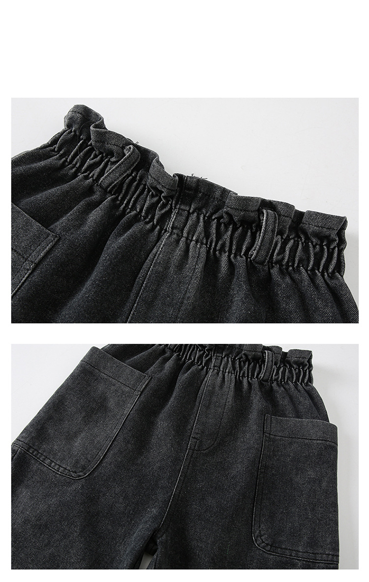 nvxiot Teenage Girls Jeans New Spring Kids Pants Fashion Loose School Trousers Autumn Fashion Jeans Children Pants 12 13 14 Years