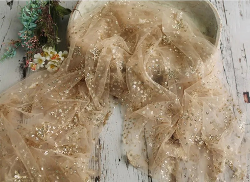 nvxiot - Tulle Bronzing Sexy Maternity Photography Dresses For Baby Showers Pregnancy Maxi Gown Long Pregnant Women Wrap Photo Shoot Prop