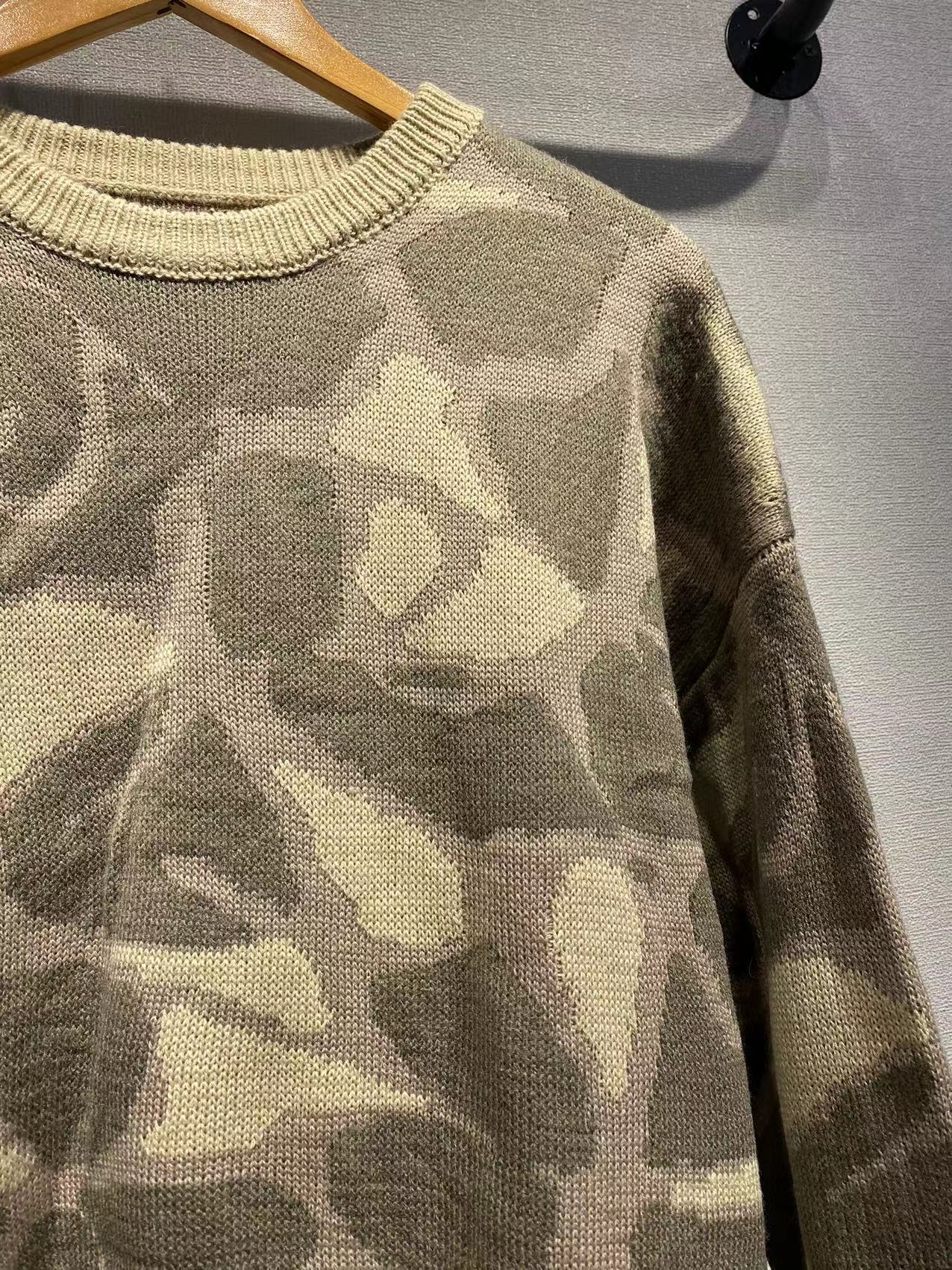 2025 SAVI same women's clothing new irregular texture retro round neck lazy wind knitted sweater large size