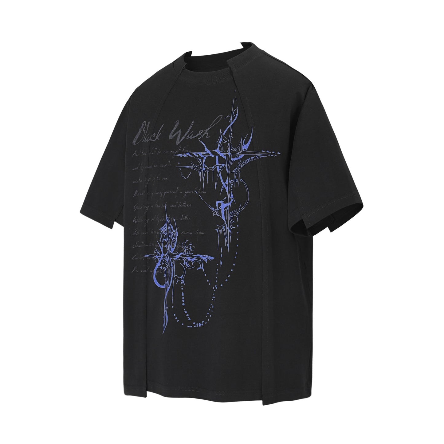 9648 2025n 2025 Summer Neutral Premium Letter Retro Deconstruction Design Men's Premium Short Sleeve T-Shirt