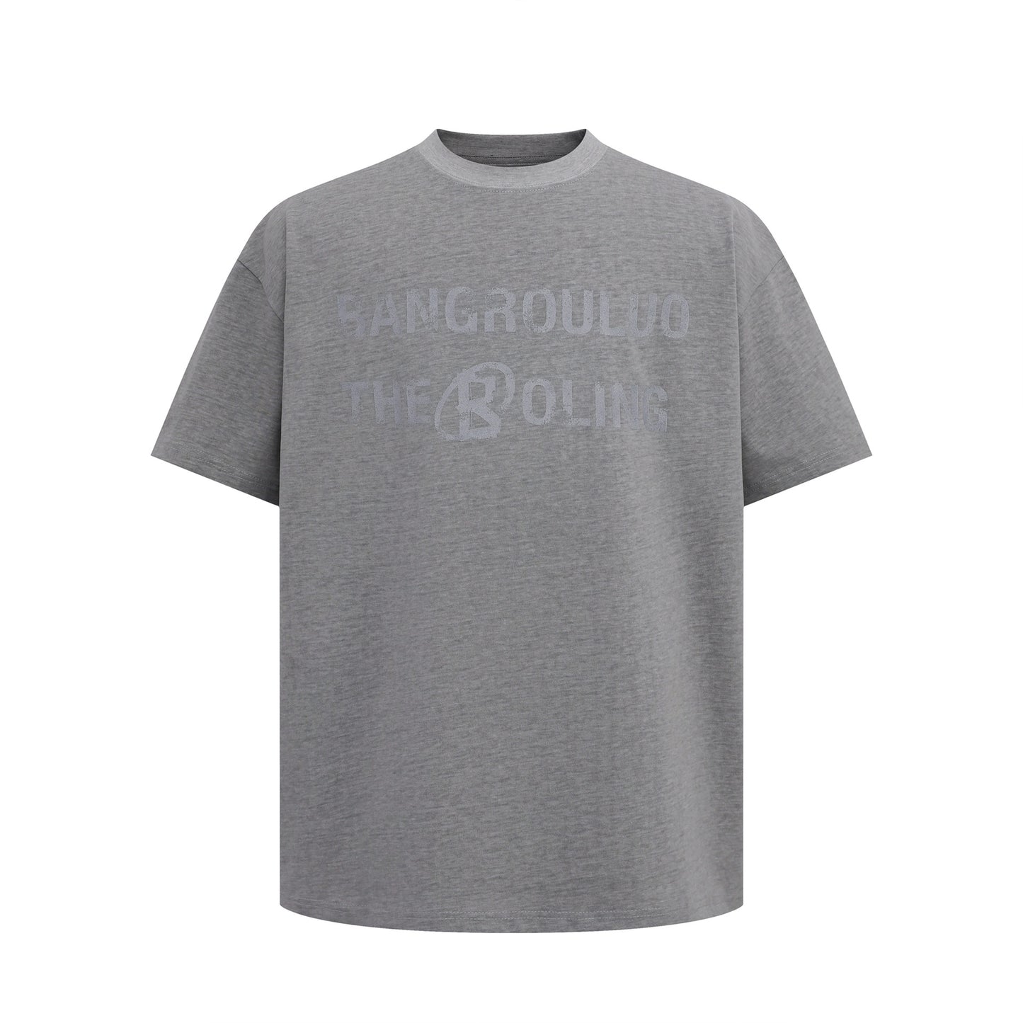 1039 2025n Street 2025 Summer Neutral High Sense Logo Letter Design Men's Loose Short Sleeve T-Shirt