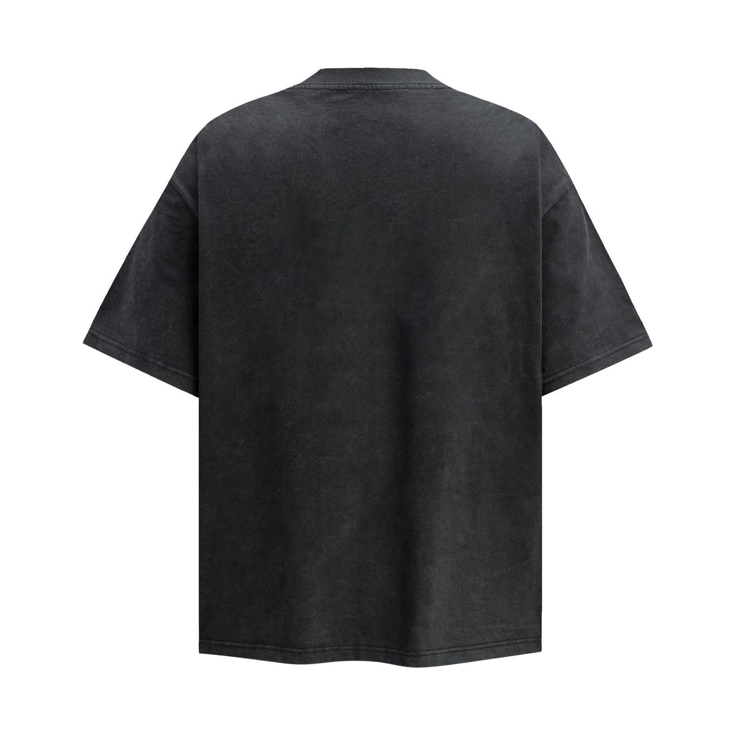 6128 2025n street 2025 retro old painting design men's loose high-end neutral short-sleeved T-shirt