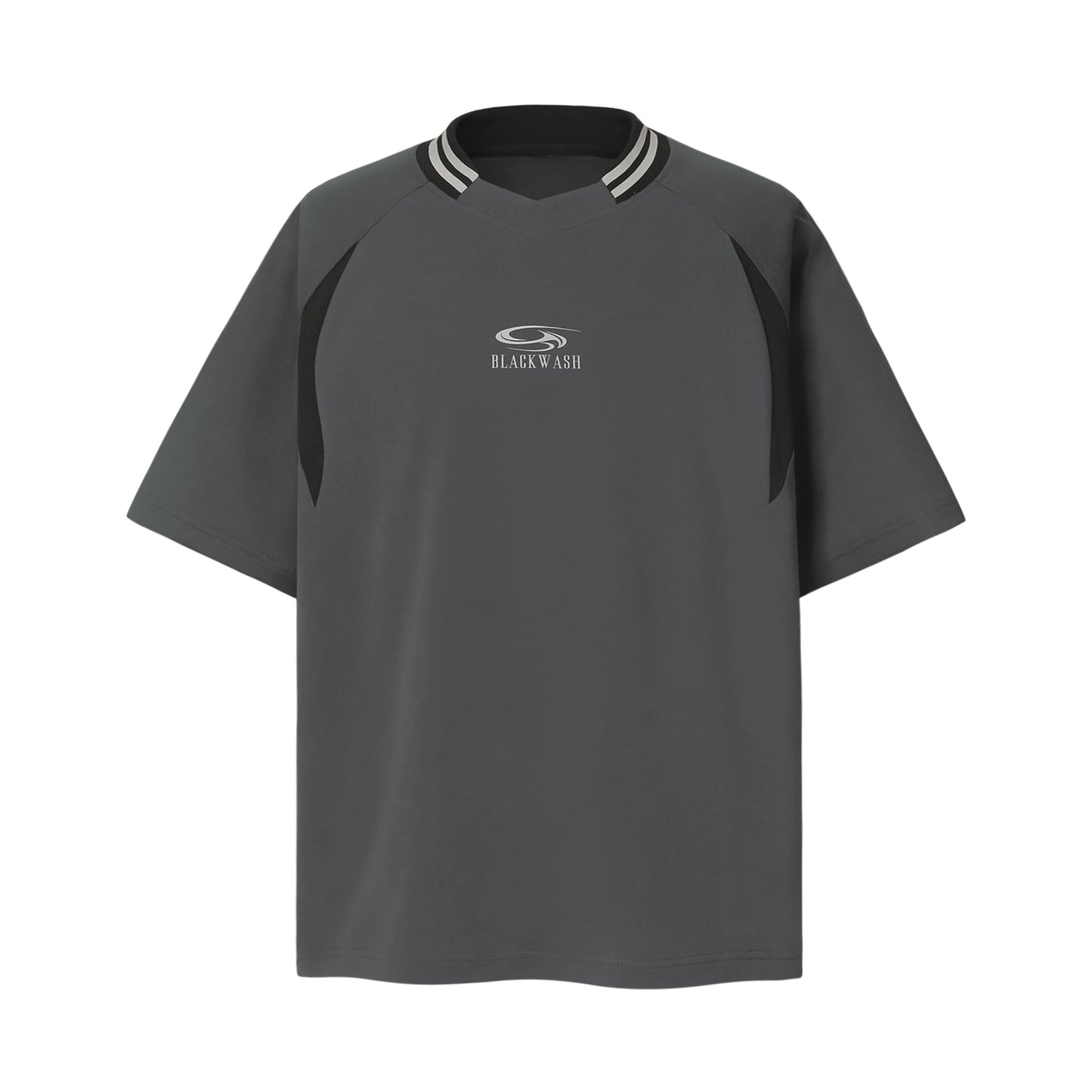 9501 2025n street 2025 summer logo splicing design men's loose high-end quick-drying noodles short-sleeved T-shirt