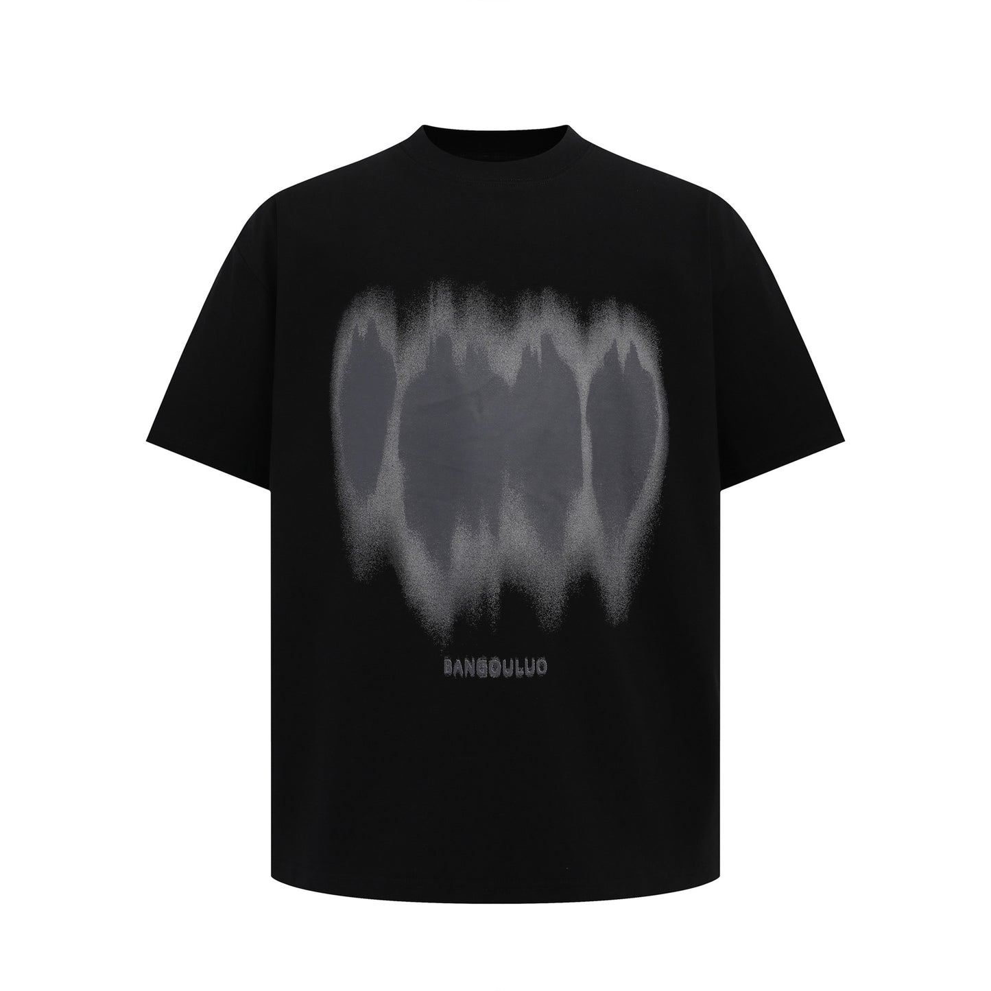 1043 2025n Street 2025 Summer Men's and Women's Simple High-end Men's Shadow Pattern Design Short Sleeve T-Shirt