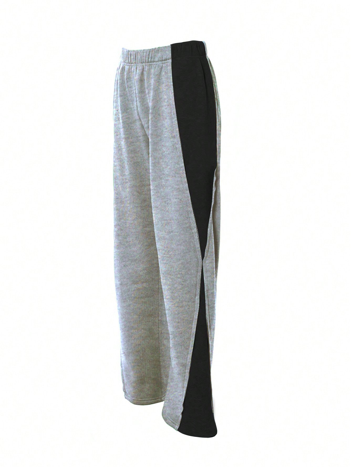 2025 spring, autumn and winter, New women's clothing new elastic waist color matching versatile straight wide-leg sweatpants women