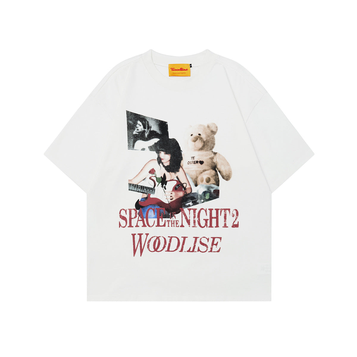 WT526 2025n Street 2025 Retro Girl Pattern Design Men's Loose Premium Sense Neutral Short Sleeve T-Shirt
