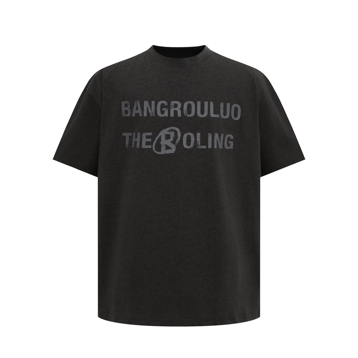 1039 2025n Street 2025 Summer Neutral High Sense Logo Letter Design Men's Loose Short Sleeve T-Shirt