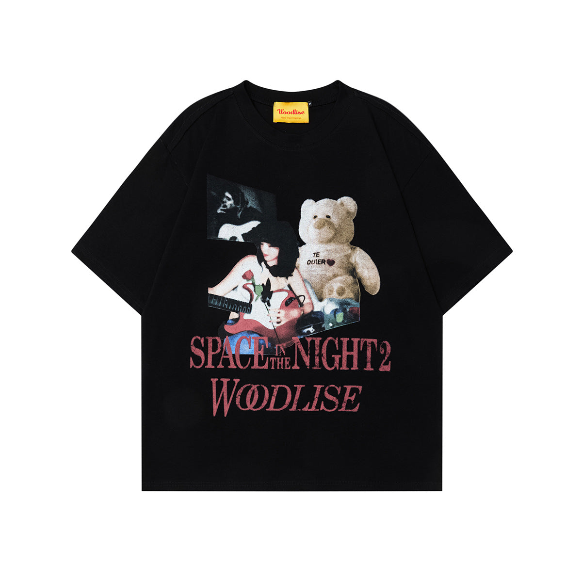 WT526 2025n Street 2025 Retro Girl Pattern Design Men's Loose Premium Sense Neutral Short Sleeve T-Shirt
