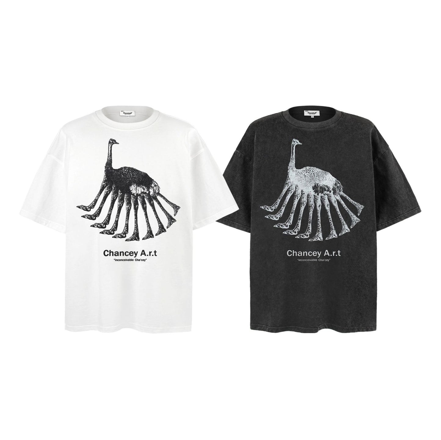 9645 2025n 2025 Summer Neutral High Sense Creative Art Retro Design Men's High Sense Short Sleeve T-Shirt