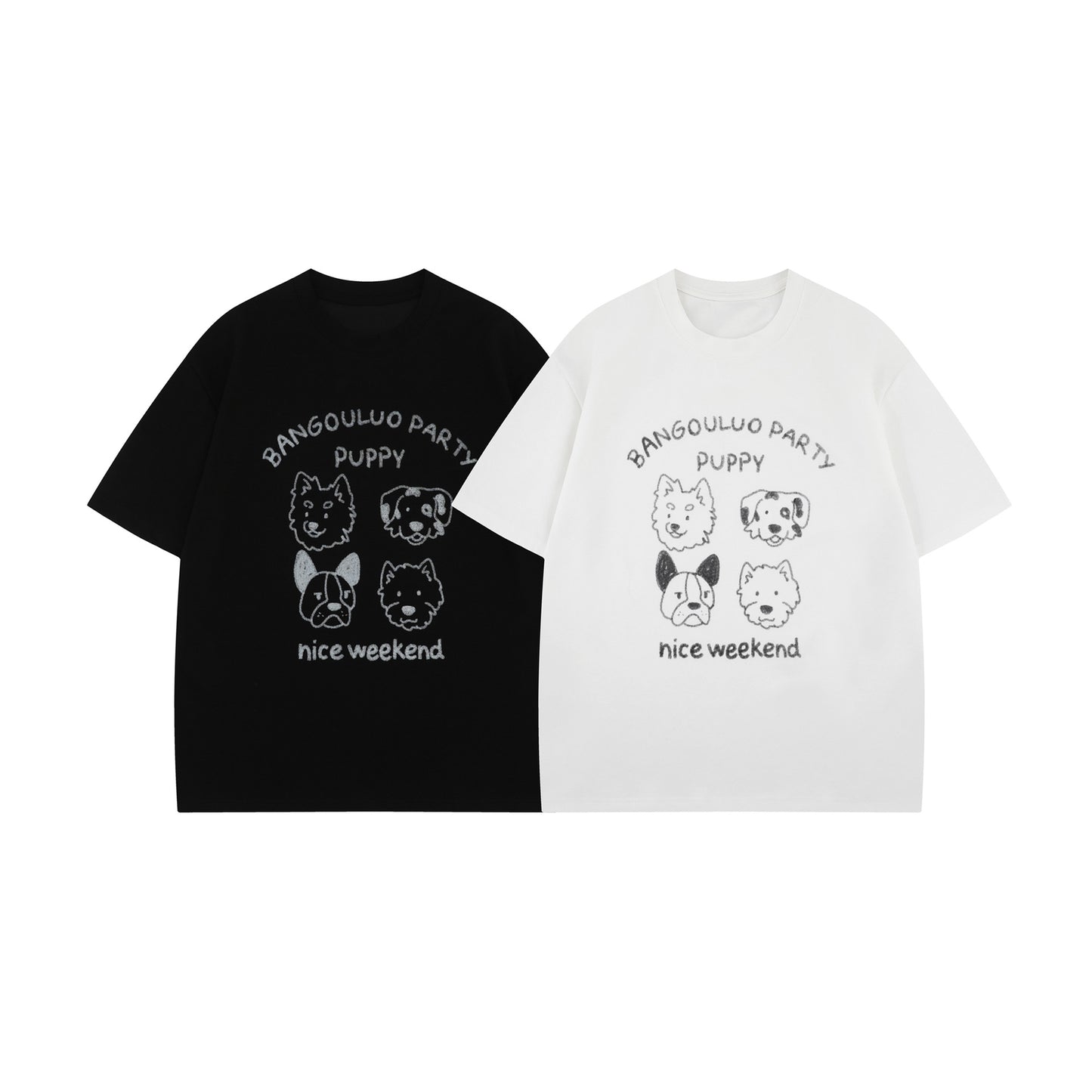 10261 2025n Street 2025 Summer Men's and Women's High-end Cartoon Animal Pattern Design Men's Short Sleeve T-Shirt