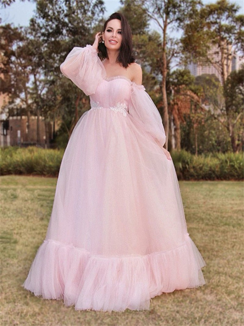 nvxiot Maternity Dresses For Baby Showers Sexy Long Tulle Pregnant Women Photography Shoot Party Wedding Pregnancy Maxi Gown Photo Prop