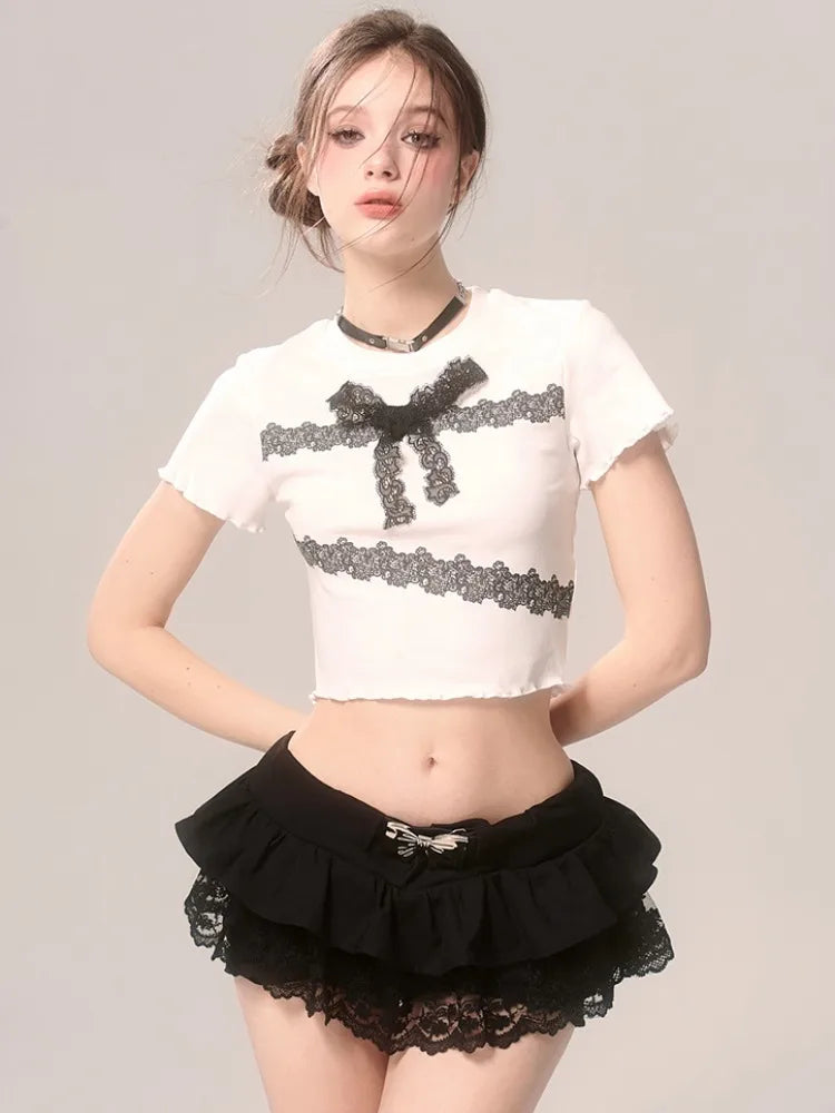 MQTIME - Vintage Plaid Midi Skirt Women American Retro Pleated A-line High Wasit Skirts Summer Fashion Uniform Aesthetics Clothes
