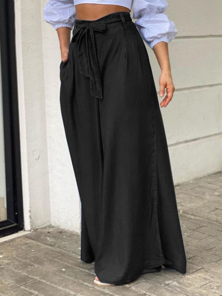 nvxiot Black Pants Korean Fashion Summer Women 2023 New Wide-leg Loose High-waisted Streetwear Casual Oversize Full Pant Trousers HIGH