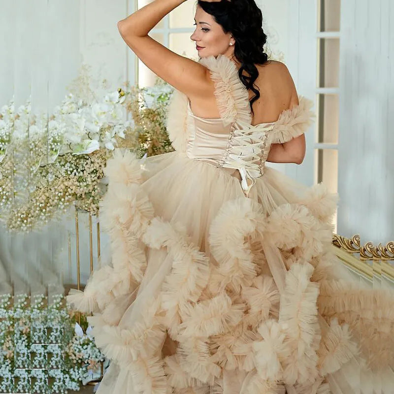 nvxiot - Maternity gowndress for photo shoot Baby shower dress dress for pregnant women evening dress
