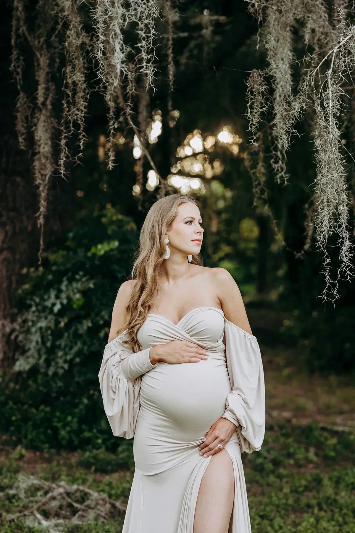 nvxiot - Mermaid Maternity Dresses for Photo Shoot Pregnant Women Pregnancy Dress Photography Sexy Off Shoulder Maxi Maternity Gown