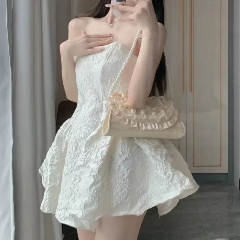 nvxiot - Fairycore Aesthetic Handbag Women Retro Harajuku Lolita Pearl Sweet Shoulder Bags Female Vintage Handle Handbags Ladies