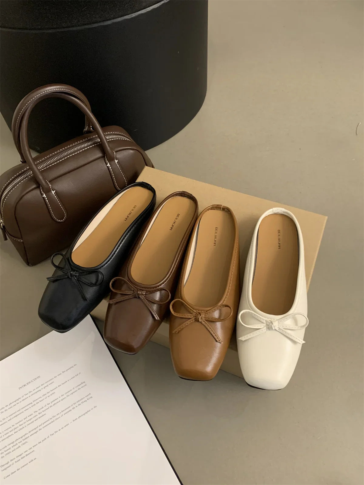 MQTIME - Wearing Slippers Outside 2024 Summer New Fashion Baotou Muller Shoes Casual Single Shoes Flat Heel Half Slippers Women's Shoes
