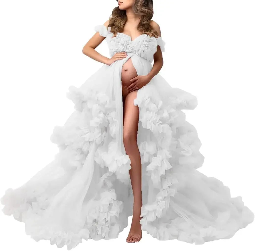 nvxiot - Maternity Dresses Photoshoot Pregnancy vestidos para embarazadas baby shower