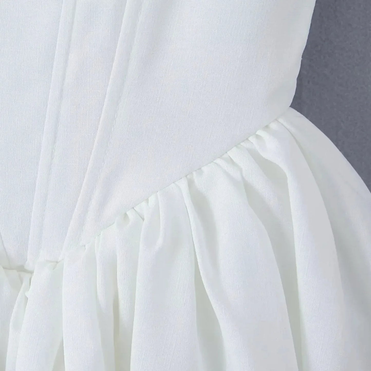MQTIME - Summer Backless White Corset Fishbone Mini Dresses Women Sexy Tunic Waist Swing Birthday Dress Female Holiday Party Dresses
