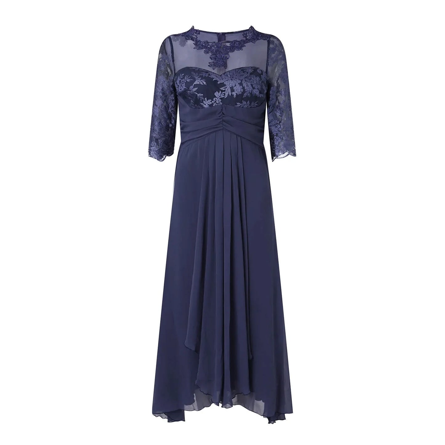 MQTIME - Elegant Lace Spliced Mother of the Bride Dresses Ladies High Waist Satin Evening Dress Classic Temperament Slim Long Dress 2024