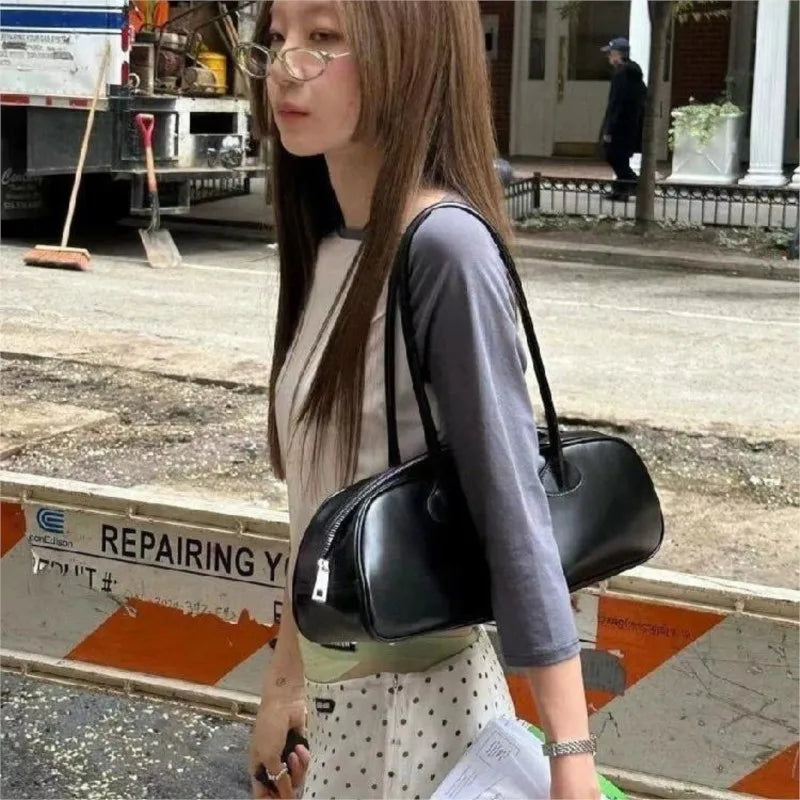 nvxiot - Vintage Y2k Handbag Women 2024 Spring Summer Retro Red Messenger Bag Ladies Fashion Trend Casual Shoulder Bags Bolsos