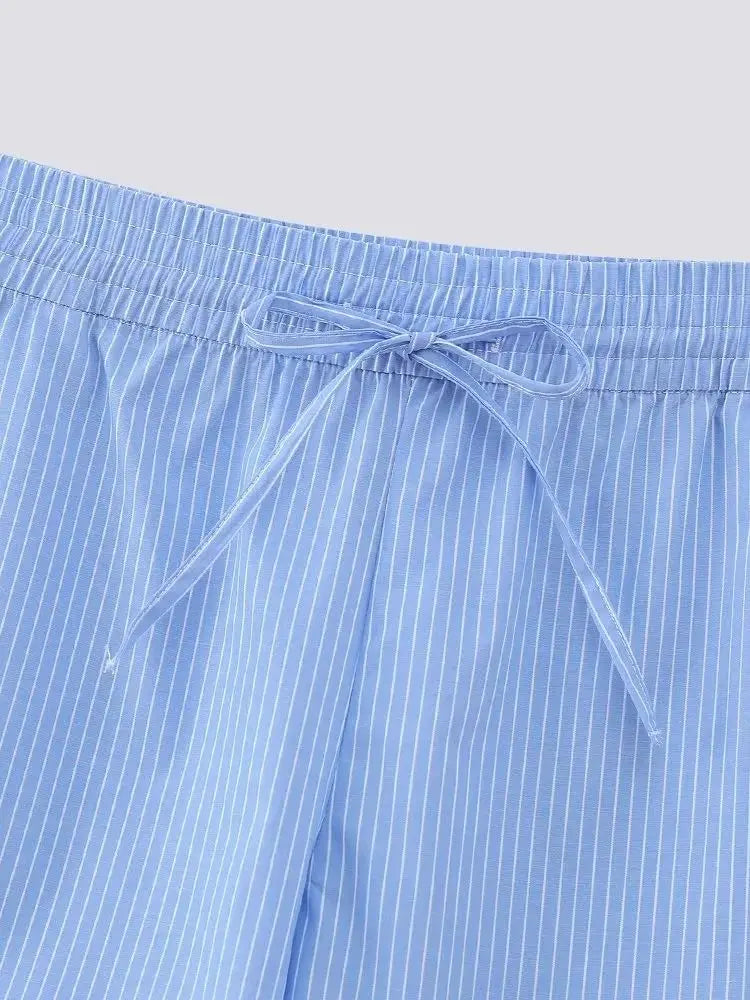 MQTIME - NEW Summer Women Solid Color Pockets Decoration Casual Vintage Sweet Loose Shorts