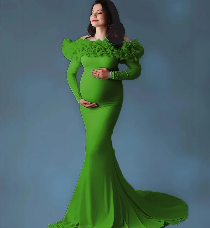 MQTIME - Maternity Dress Photoshoot Dress Baby Shower Dress Maternity Dress