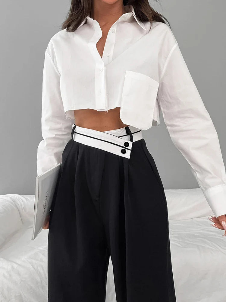 MQTIME - Summer Spring Women Wig Leg Oversized Harem Pants Trousers Streetwear High Waist Loose Fit Baggy Pants Cargo