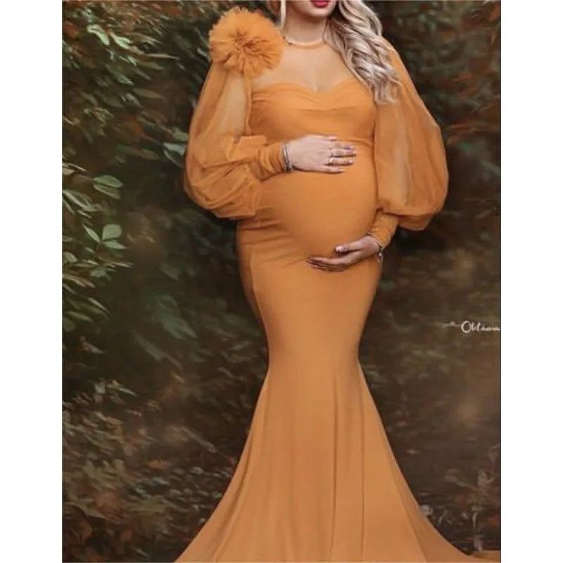 nvxiot - New Arrival Photoshoot Dress Pregnant Women Clothes Sexy Pregnancy Dresses Maternity for Photography