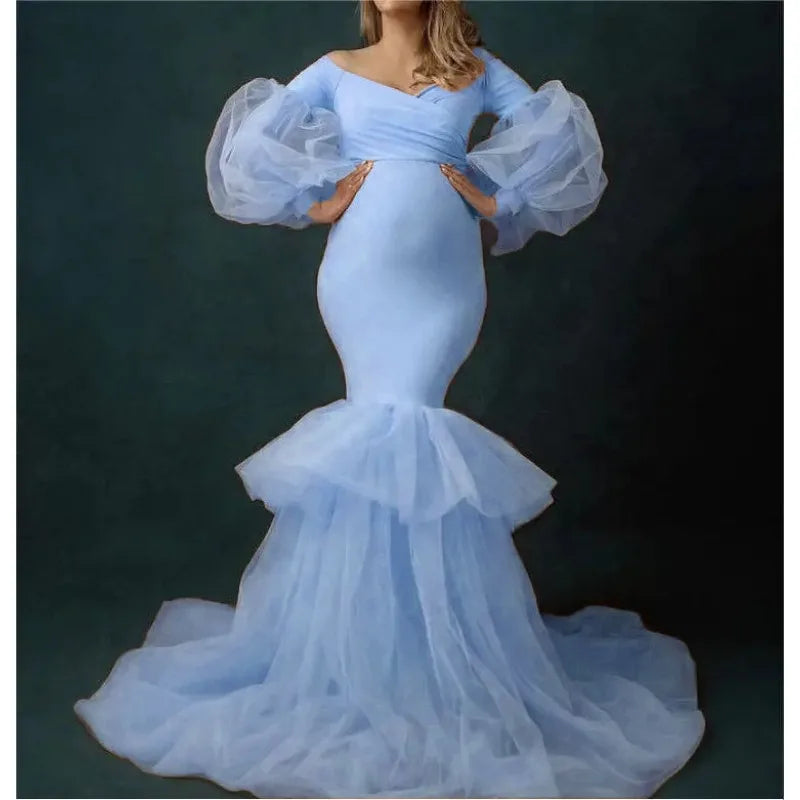 nvxiot - New Arrival Photoshoot Dress Pregnant Women Clothes Sexy Pregnancy Dresses Maternity for Photography