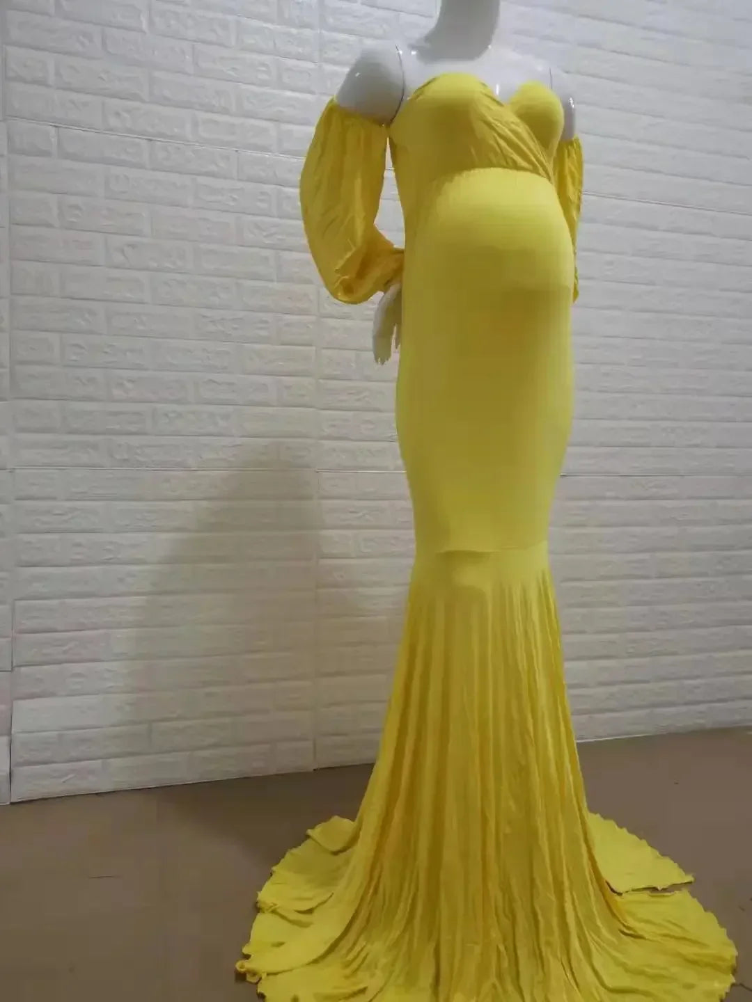 nvxiot - Mermaid Maternity Dresses for Photo Shoot Pregnant Women Pregnancy Dress Photography Sexy Off Shoulder Maxi Maternity Gown