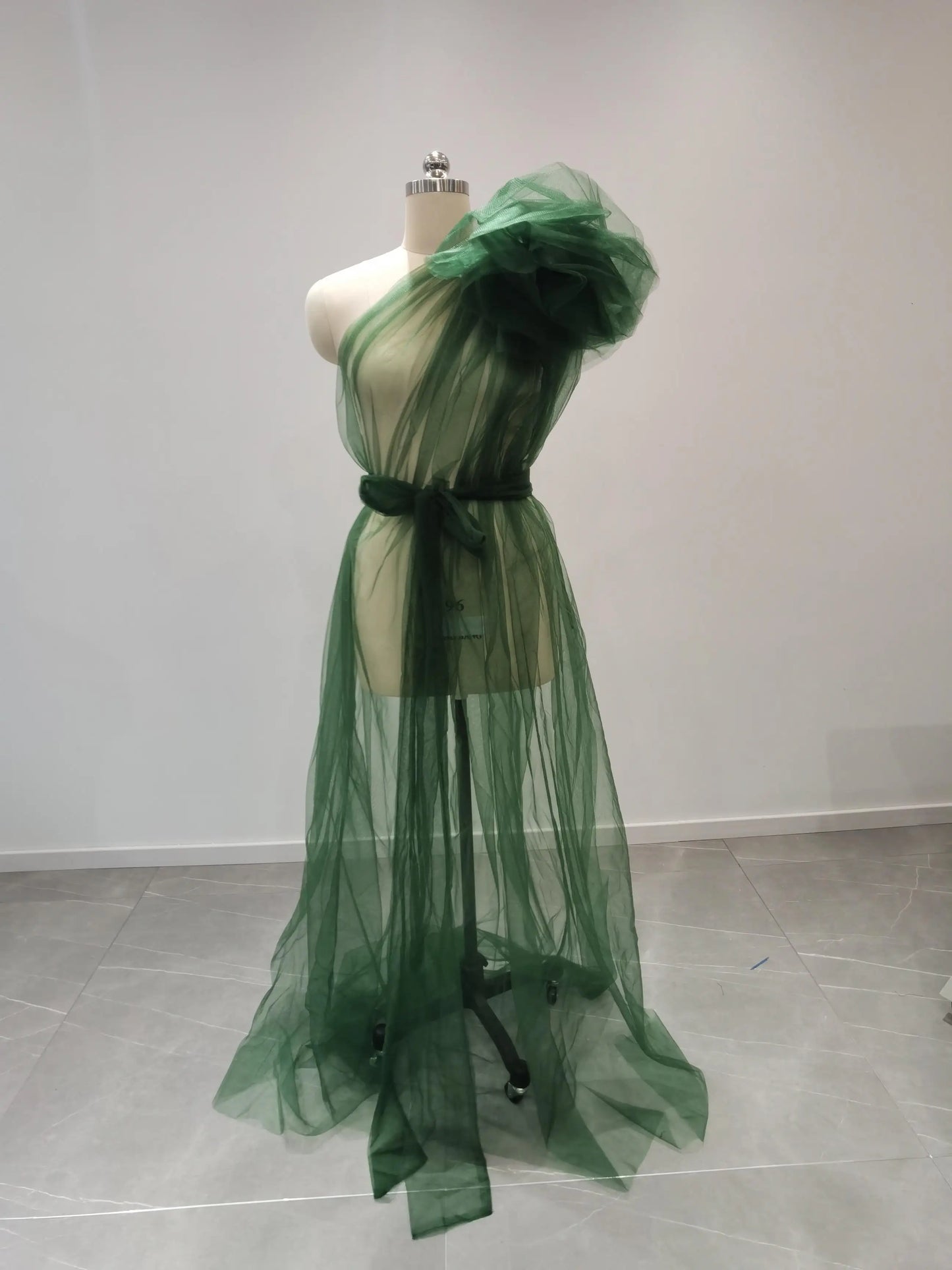 nvxiot - See Through Sexy Maternity Photoshoot Dresses One Shoulder Pregnant Women Photography Props Gowns Premama Evening Bathrobe Tulle