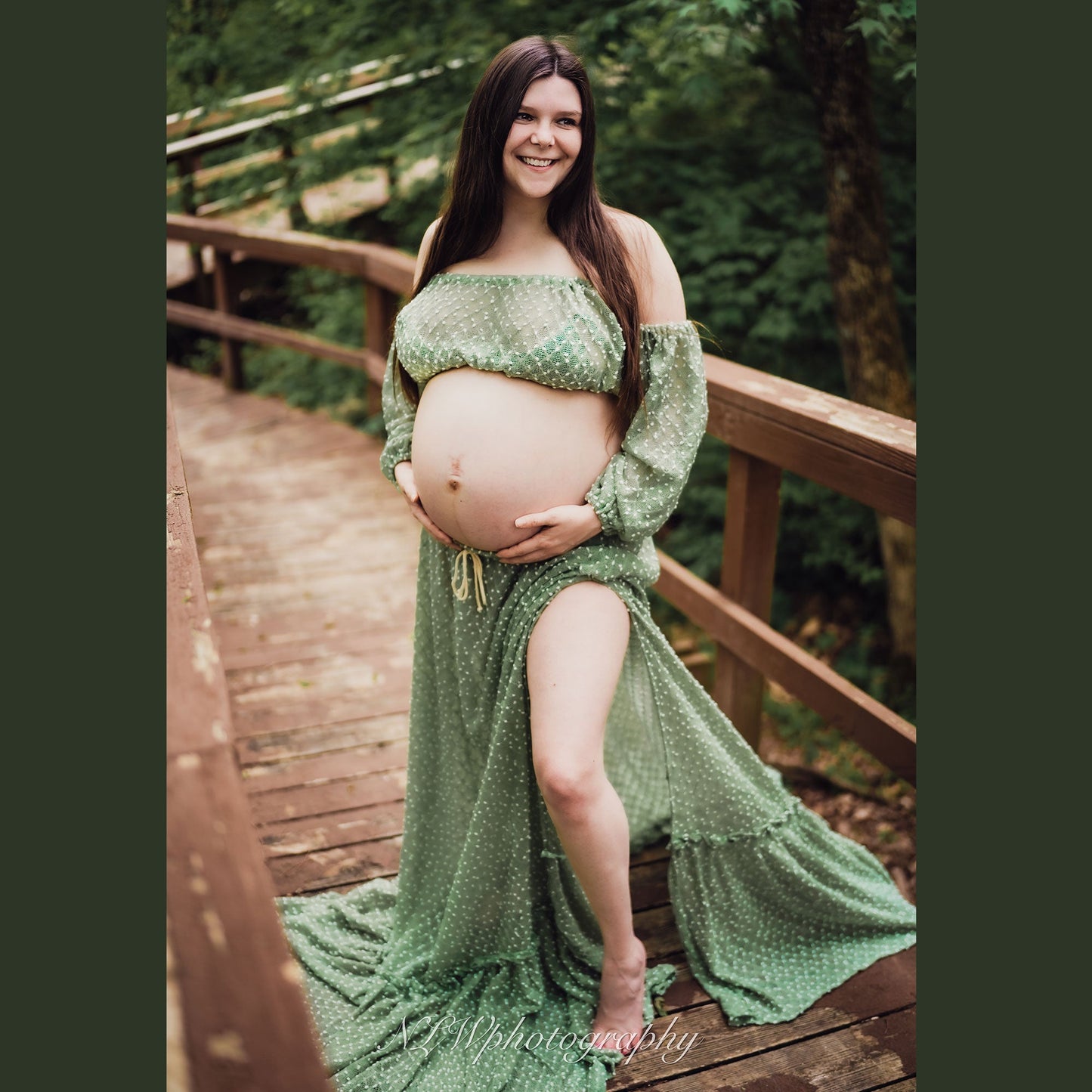 nvxiot 2 Piece Top and Skirt Set Maternity Photography Dresses Elegant Shooting Photo Gown Dress Props Party Evening Costume New