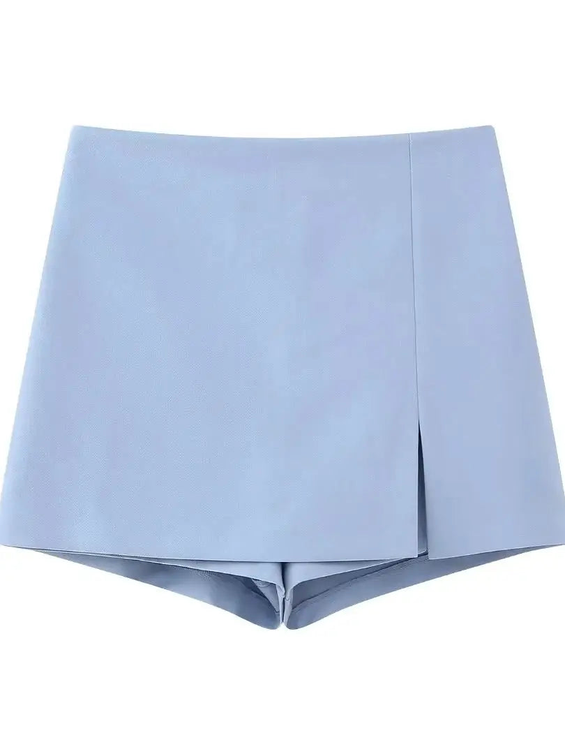 MQTIME - NEW Summer Women Solid Color Button Zipper Pockets Decoration Vintage Streewear Sweet Skirts