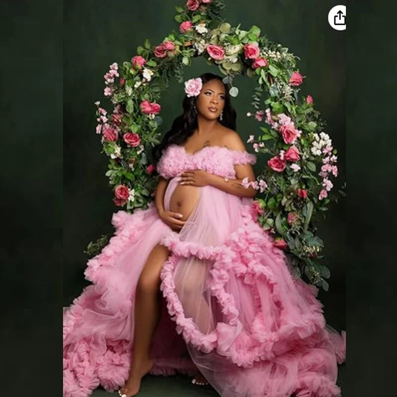 nvxiot - Maternity Dresses Photoshoot Pregnancy vestidos para embarazadas baby shower