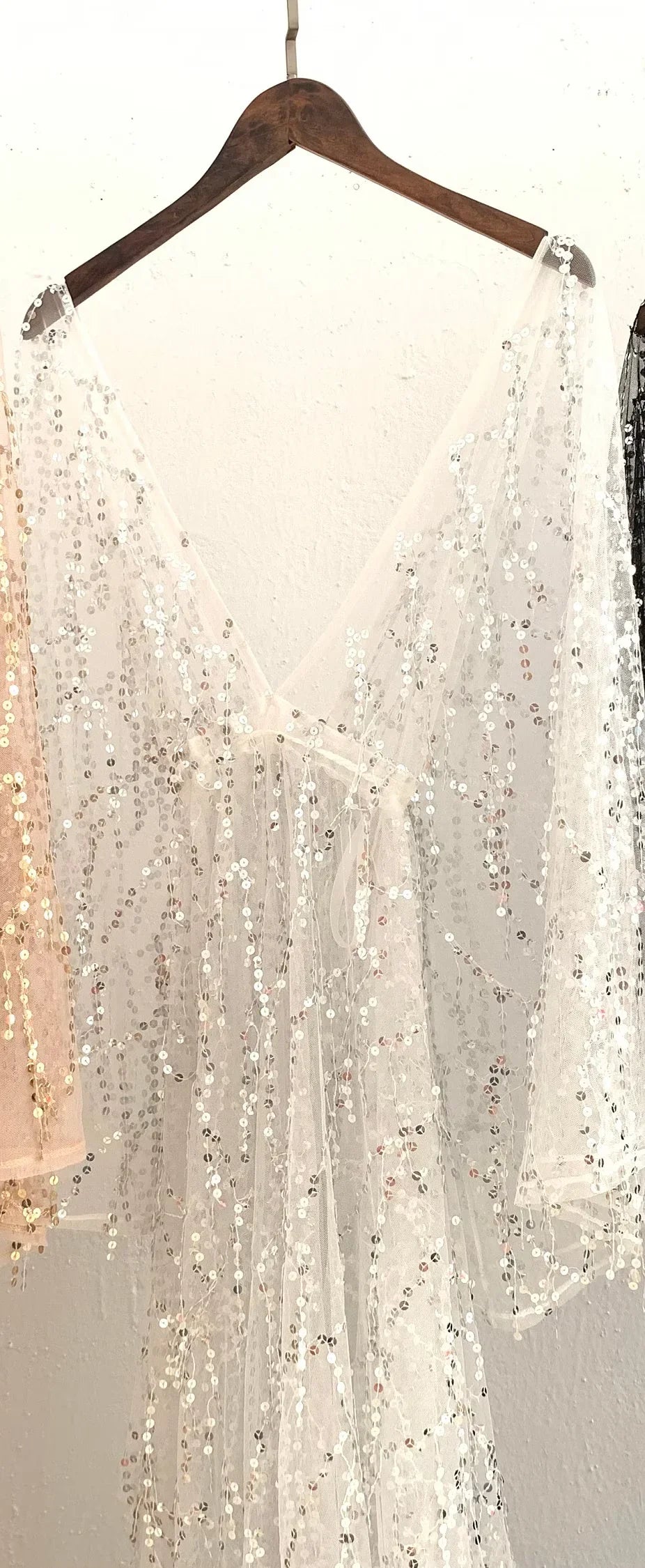 nvxiot - Sexy Sequin Maternity Photography Long Dress Lace Perspective Pregnancy Dress Photo Shoot Gown Baby Shower Dress