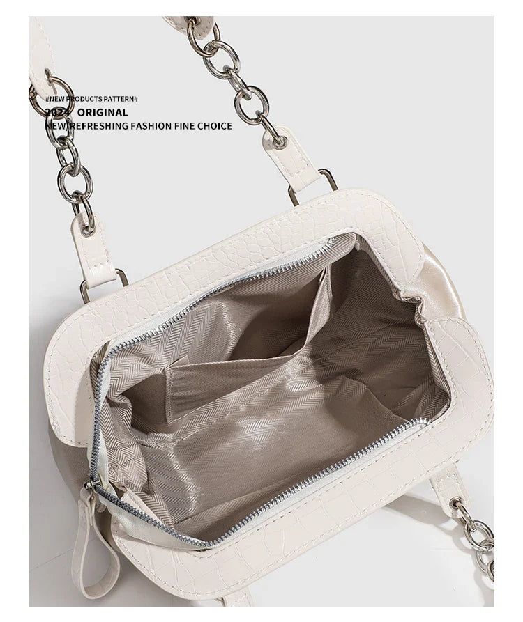 MQTIME - Hot Girls White Shoulder Bags Purse Women Retro Harajuku Handle Chic Y2k Bags Female Fairycore Aesthetic Handbag New