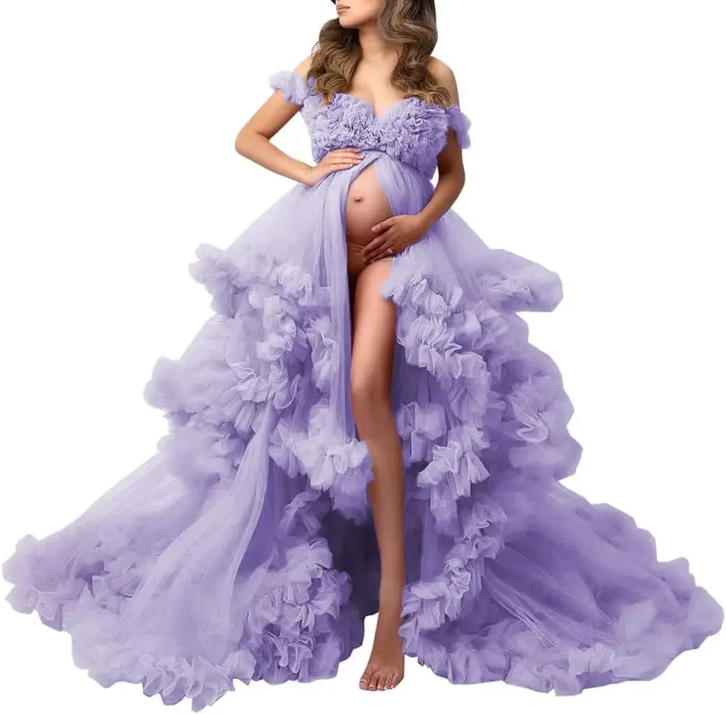 nvxiot - Maternity Dresses Photoshoot Pregnancy vestidos para embarazadas baby shower