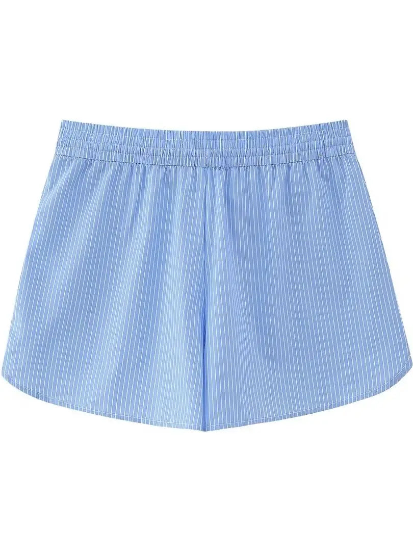 MQTIME - NEW Summer Women Solid Color Pockets Decoration Casual Vintage Sweet Loose Shorts